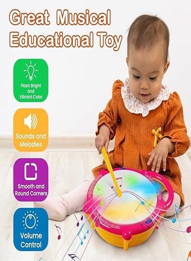 DECODAZZ Flash Drum with 3D Lights, Music Baby Toy for 2 3 4 Year Kid Boy Girl - Image 5